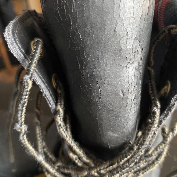 Vintage Hilfiger twRussel Women's Duck Rainboots, size 10, in Navy/Plaid - Picture 9 of 9